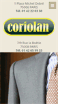 Mobile Screenshot of coriolan-paris6.com