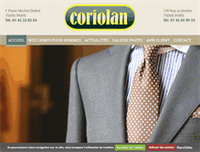Tablet Screenshot of coriolan-paris6.com